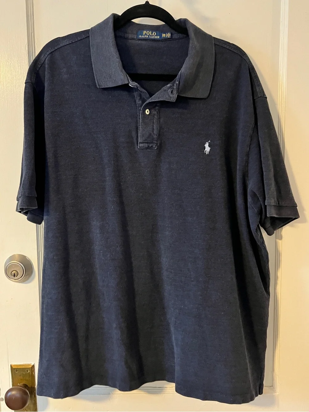 Polo Ralph Lauren Men’s Classic Fit Polo Shirt Navy Blue XXL Preppy Streetwear